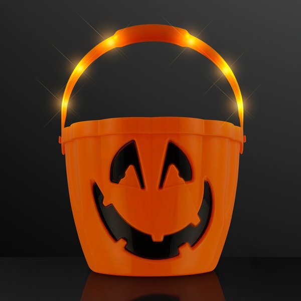 Light Up LED Halloween Trick-or-Treat Bucket