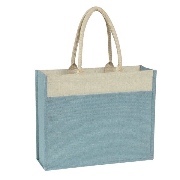 Jute Tote with Front Pocket