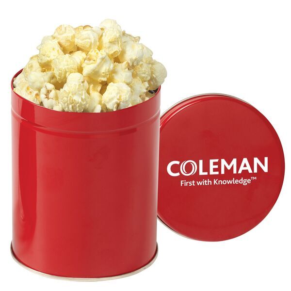 Gourmet White Cheddar Truffle Popcorn Tin, Quart