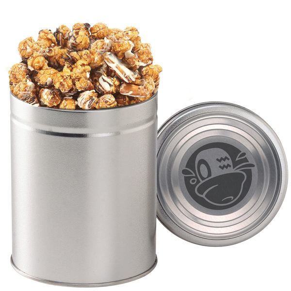Gourmet Chocolate Pretzel Popcorn Tin, Quart
