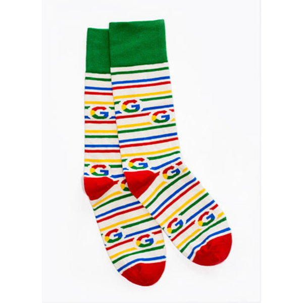 Custom Knit Cotton Blend Crew Socks