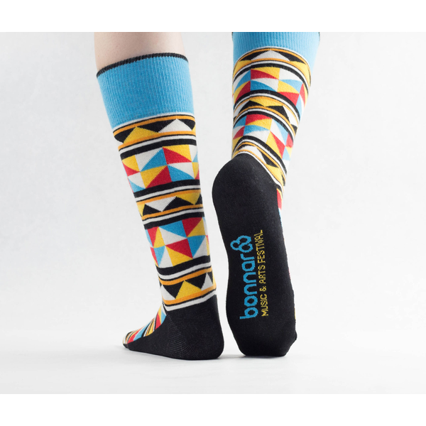 Custom Knit Cotton Blend Crew Socks