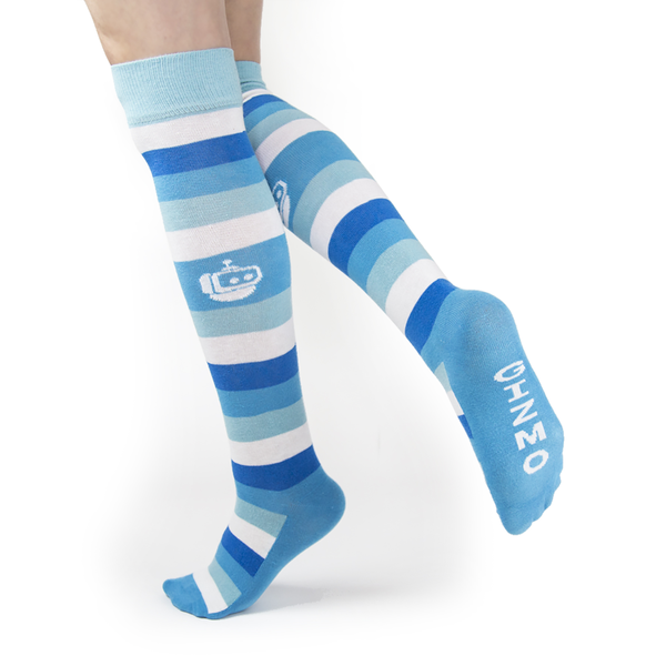 Custom Knit Cotton Blend Knee High Socks