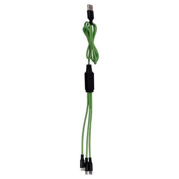 Metallic Logo Light Up  Cable, 3'