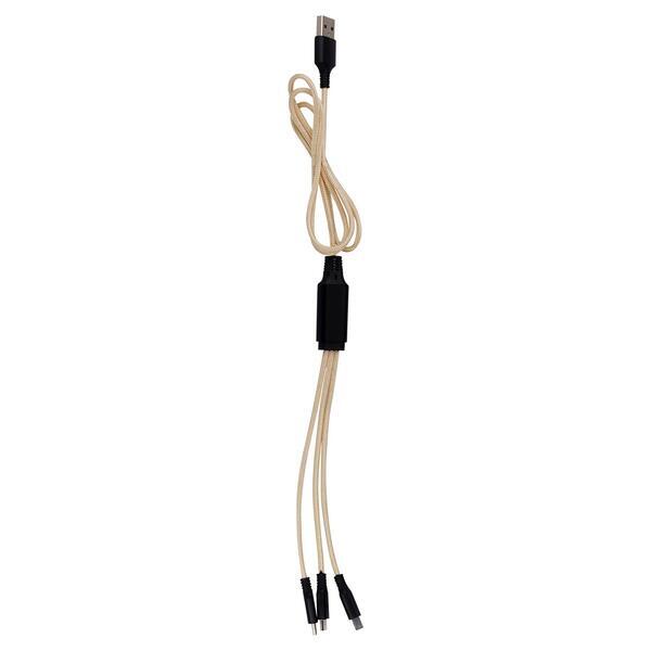 Metallic Logo Light Up  Cable, 3'