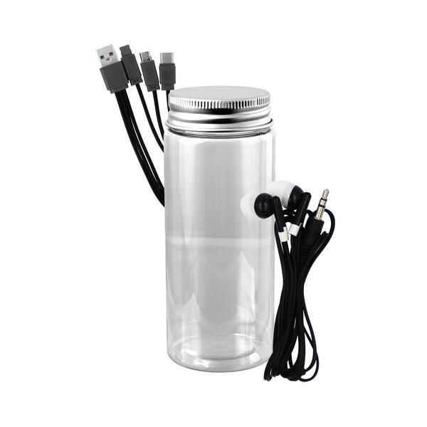Cable Ear Bud Set in Bottle