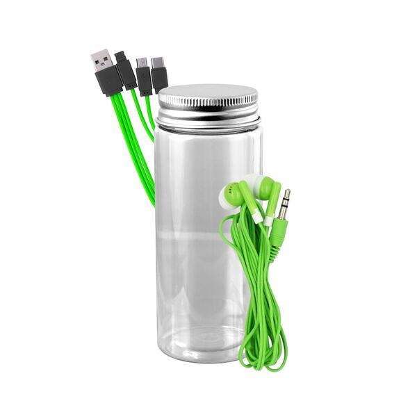 Cable Ear Bud Set in Bottle