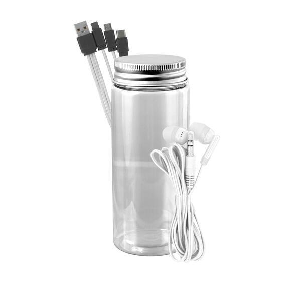 Cable Ear Bud Set in Bottle