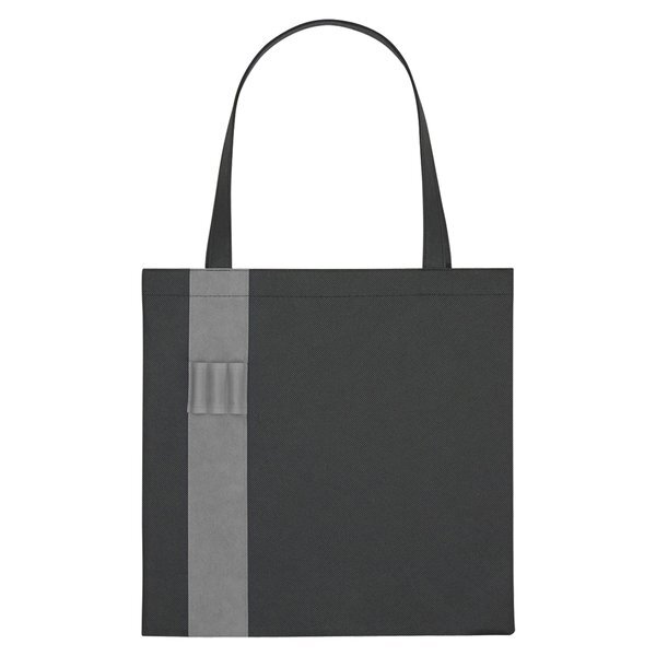 Colony Non-Woven Tote Bag w/ Pen Loop Accent Stripe