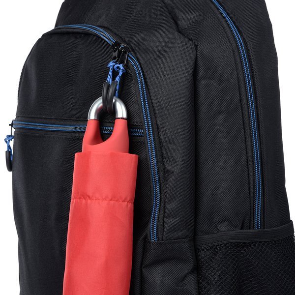 Clipper Compact Manual Open Telescopic Umbrella, 38" Arc