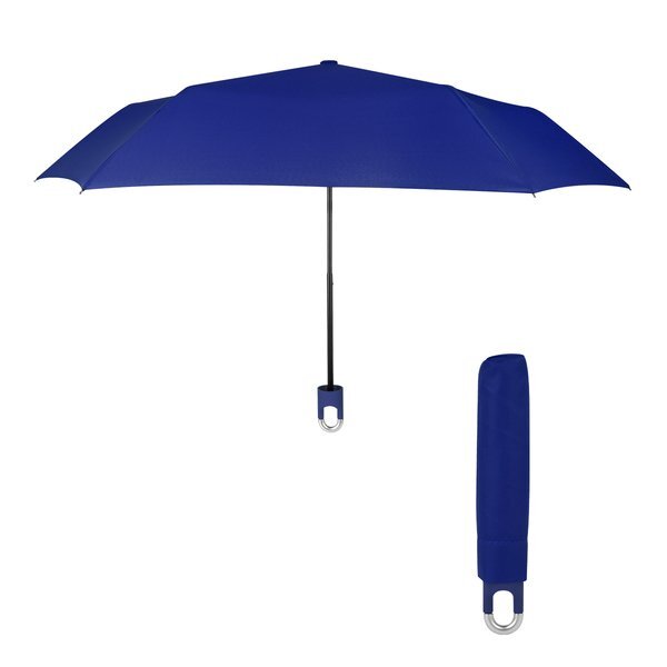 Clipper Compact Manual Open Telescopic Umbrella, 38" Arc