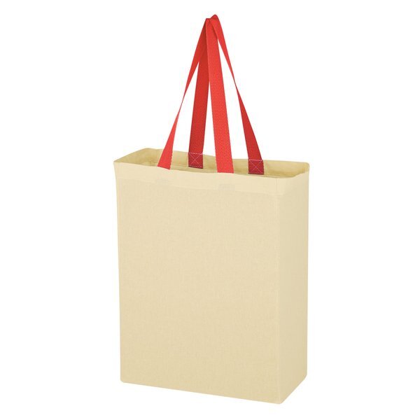 Natural Cotton Canvas Grocerty Tote Bag