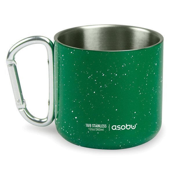 Asobu® Campfire Stainless Steel Carabiner Mug, 12oz.