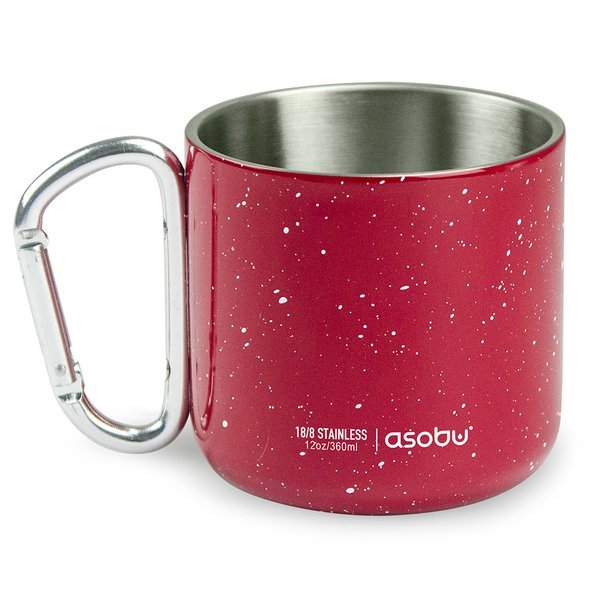 Asobu® Campfire Stainless Steel Carabiner Mug, 12oz.