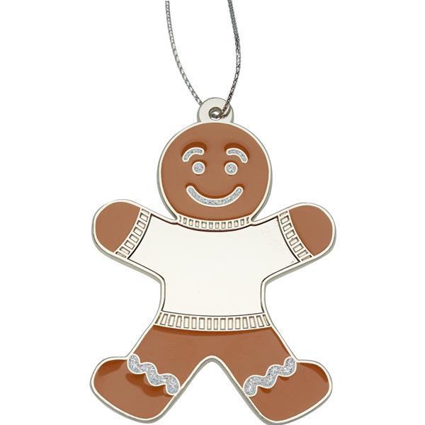 Gingerbread Man Die Cast Holiday Ornament