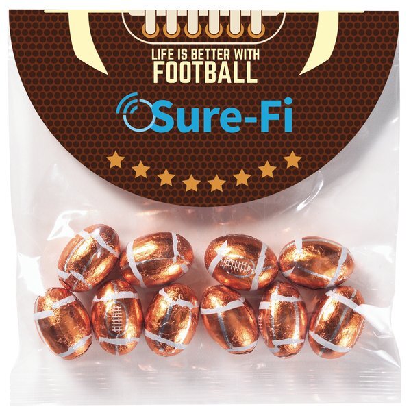 Halftime Header Bag w/ Chocolate Footballs