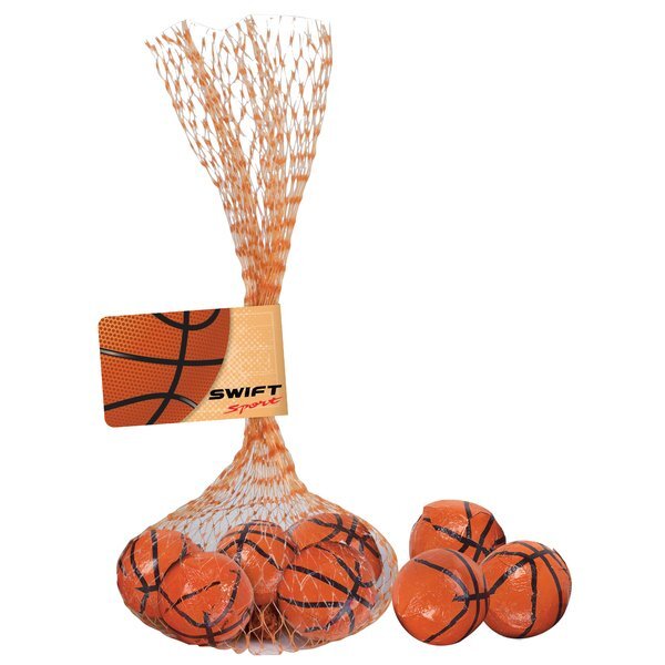 Nothin' But Net Mesh Bag w/ Chocolate Basketballs