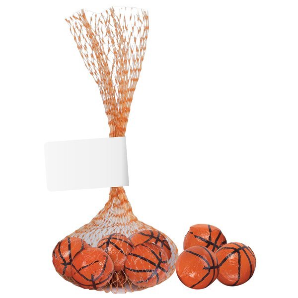 Nothin' But Net Mesh Bag w/ Chocolate Basketballs