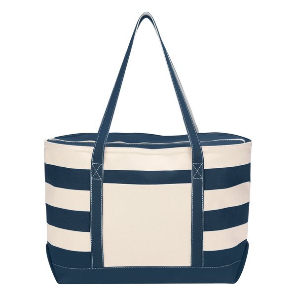 Cotton Canvas Nautical Tote Bag
