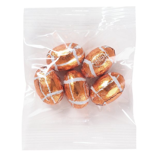 Sideline Snack Bag w/ Chocolate Footballs, 1oz.