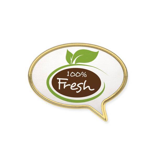 Round Speech Bubble Lapel Pin