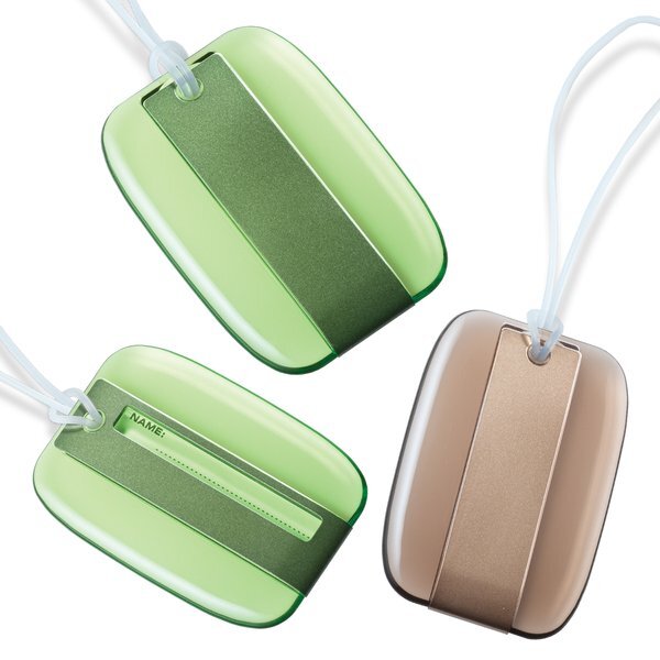Acrylic & Stainless Steel Luggage Tag