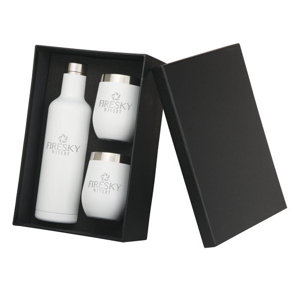 Bliss Wine Bottle & 2 Tumbler Gift Set