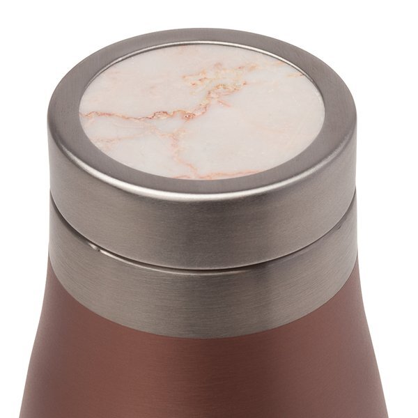 Manna™ Oasis Stainless Steel Water Bottle w/ Marble Lid, 18oz.