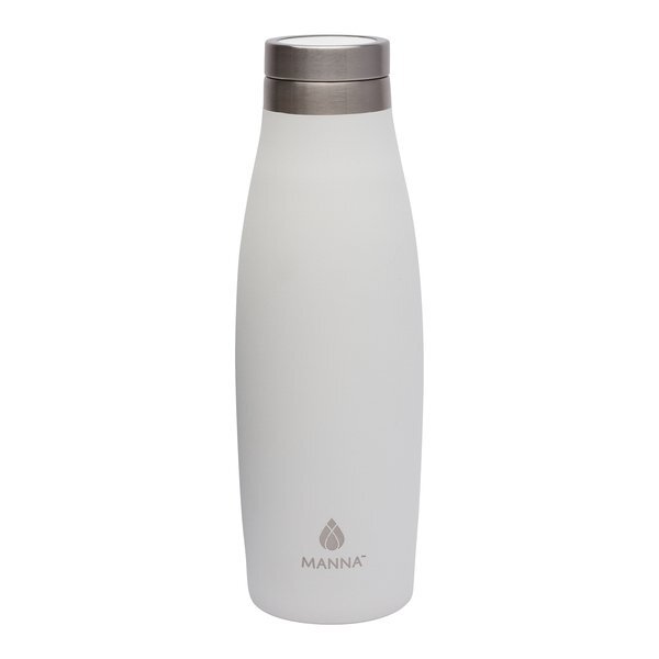 Manna™ Oasis Stainless Steel Water Bottle w/ Marble Lid, 18oz.