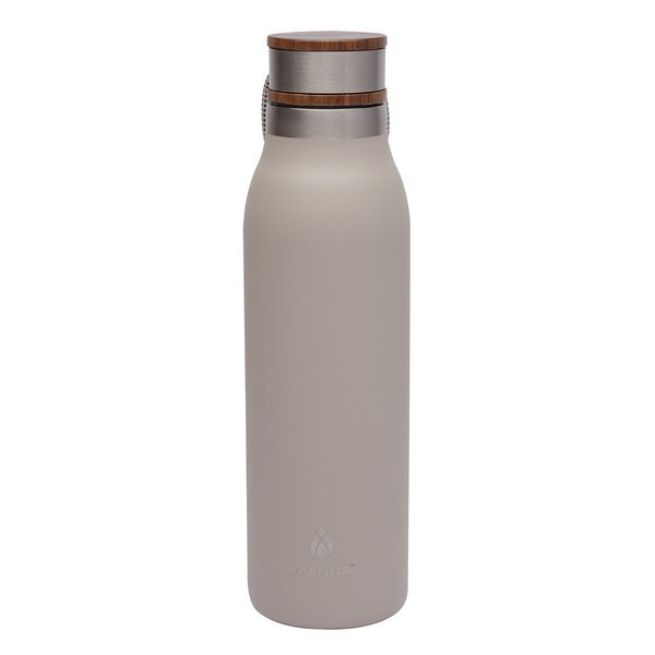 Manna™ Ascend Stainless Steel Water Bottle w/ Acacia Lid, 18oz.