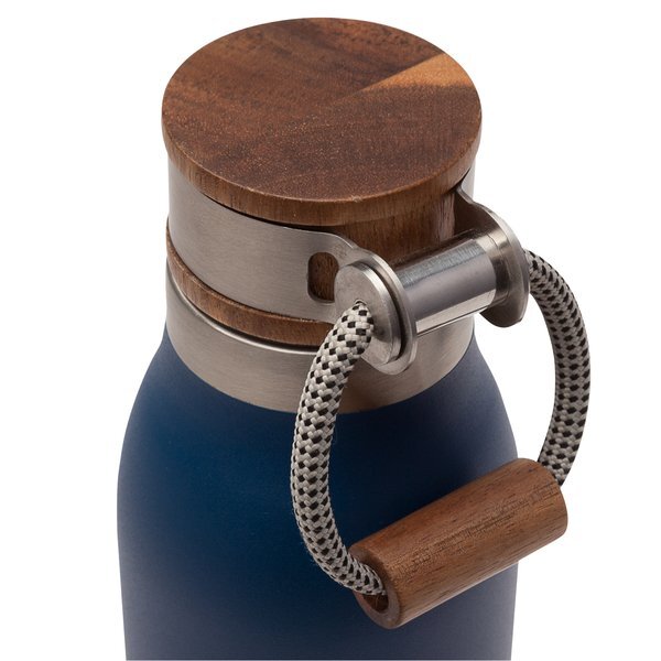 Manna™ Ascend Stainless Steel Water Bottle w/ Acacia Lid, 18oz.