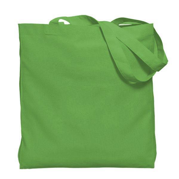 Colored Gusseted Economy Cotton Tote, 6oz.