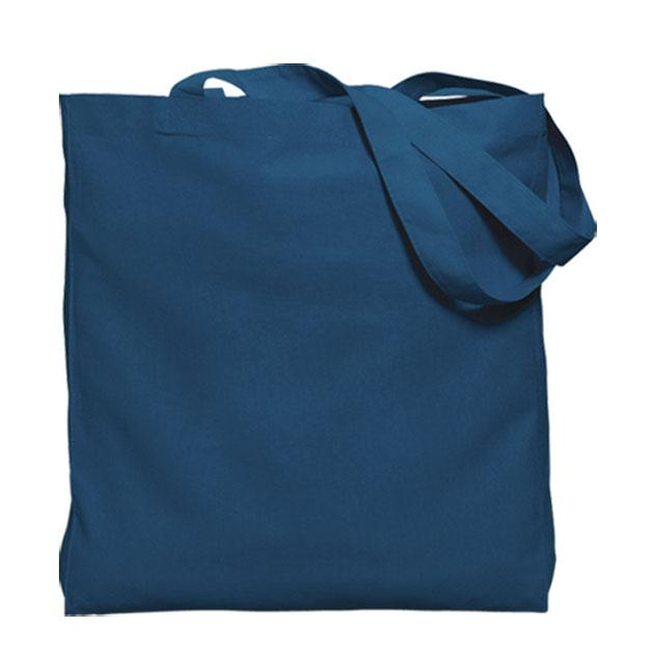 Colored Gusseted Economy Cotton Tote, 6oz.