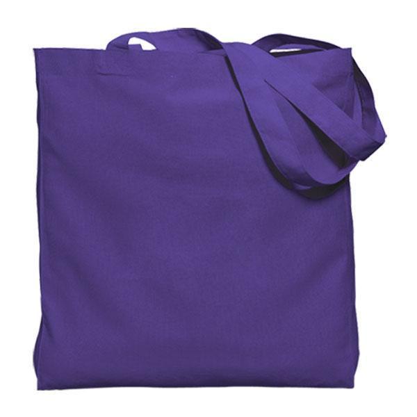 Colored Gusseted Economy Cotton Tote, 6oz.