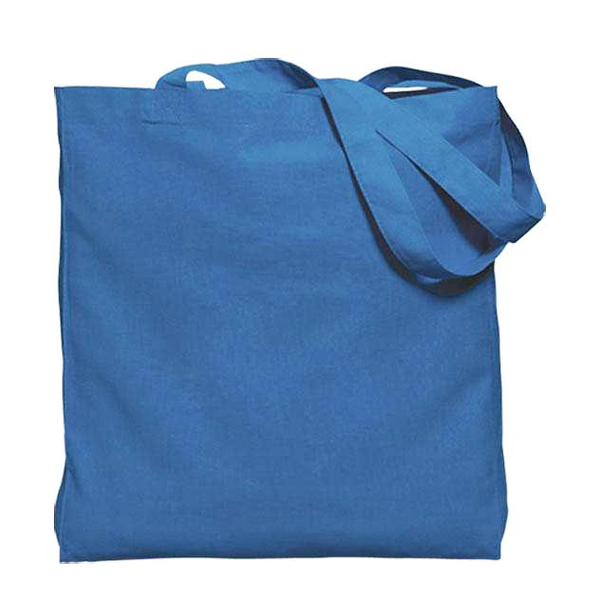 Colored Gusseted Economy Cotton Tote, 6oz.