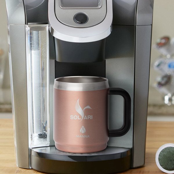 Manna™ Boulder Stainless Steel Camping Mug w/ Handle, 14oz.