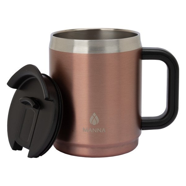 Manna™ Boulder Stainless Steel Camping Mug w/ Handle, 14oz.
