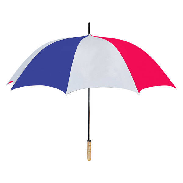 Wood Handle Manual Open Golf Umbrella, 60" Arc