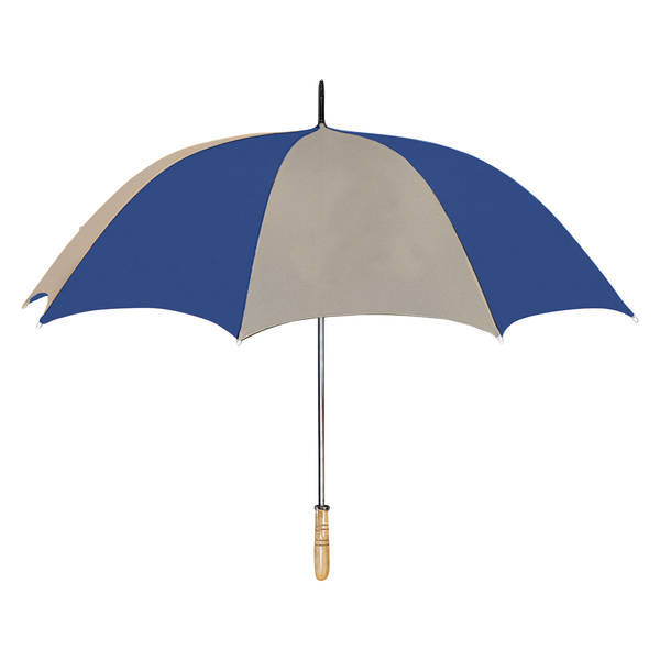 Wood Handle Manual Open Golf Umbrella, 60" Arc