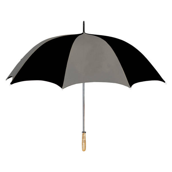Wood Handle Manual Open Golf Umbrella, 60" Arc