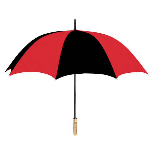Wood Handle Manual Open Golf Umbrella, 60" Arc