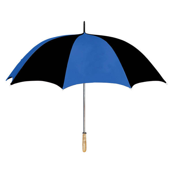 Wood Handle Manual Open Golf Umbrella, 60" Arc
