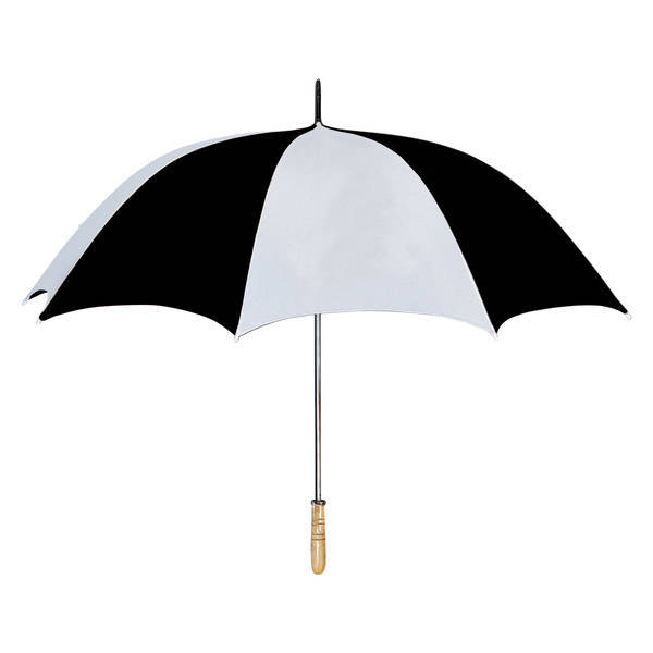 Wood Handle Manual Open Golf Umbrella, 60" Arc