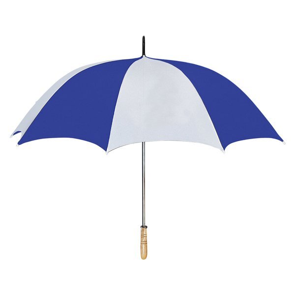 Wood Handle Manual Open Golf Umbrella, 60" Arc