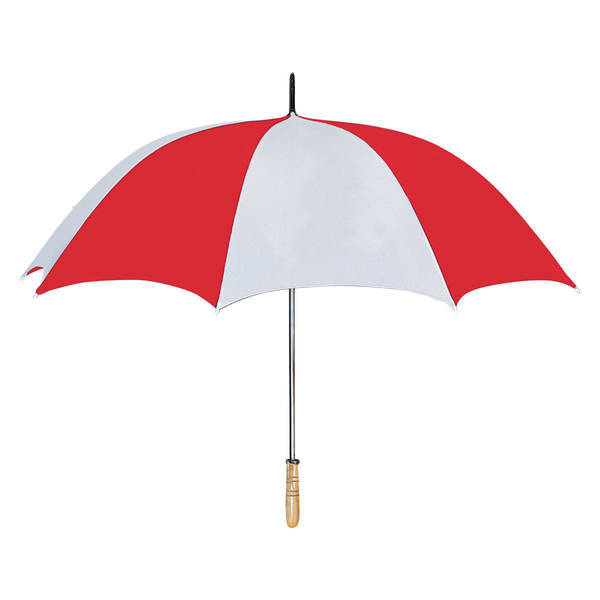 Wood Handle Manual Open Golf Umbrella, 60" Arc