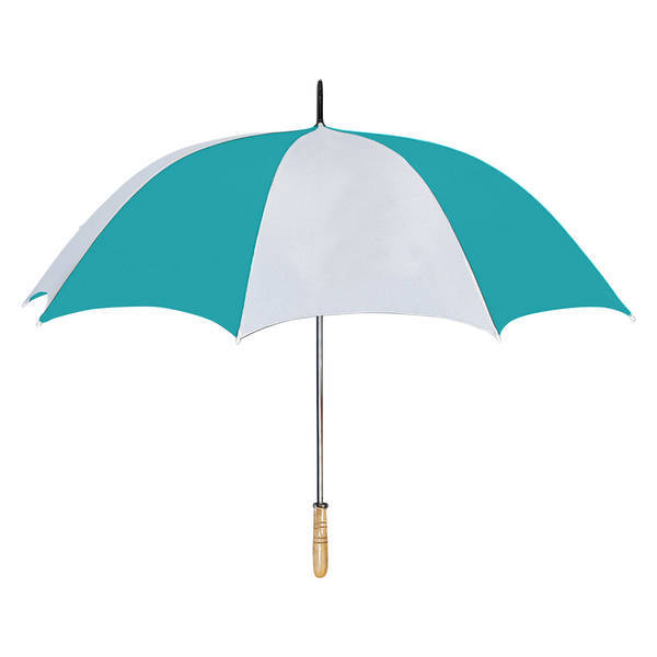 Wood Handle Manual Open Golf Umbrella, 60" Arc