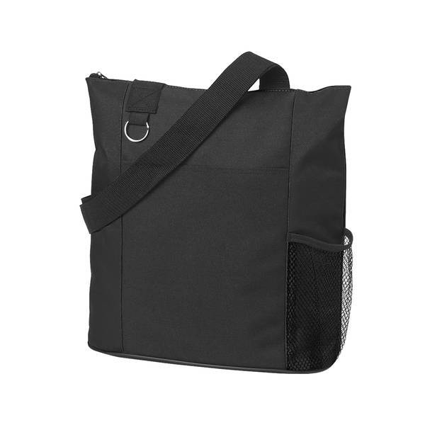 Fun Zip Top Closure Polyester Tote Bag