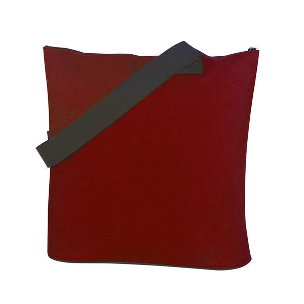 Fun Zip Top Closure Polyester Tote Bag