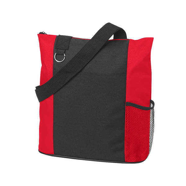Fun Zip Top Closure Polyester Tote Bag