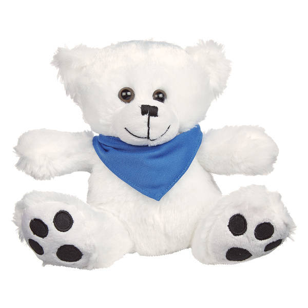 Plush Big Paw Bear w/ Bandana, 8-1/2"